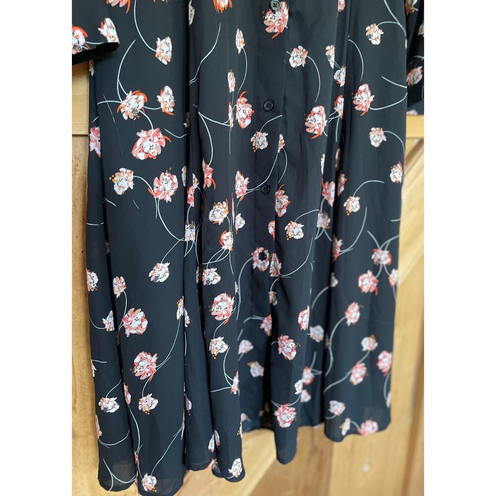 Who What Wear Long Sleeve Fall Floral Midi Dress Size S, Cottagecore - Picture 6 of 9